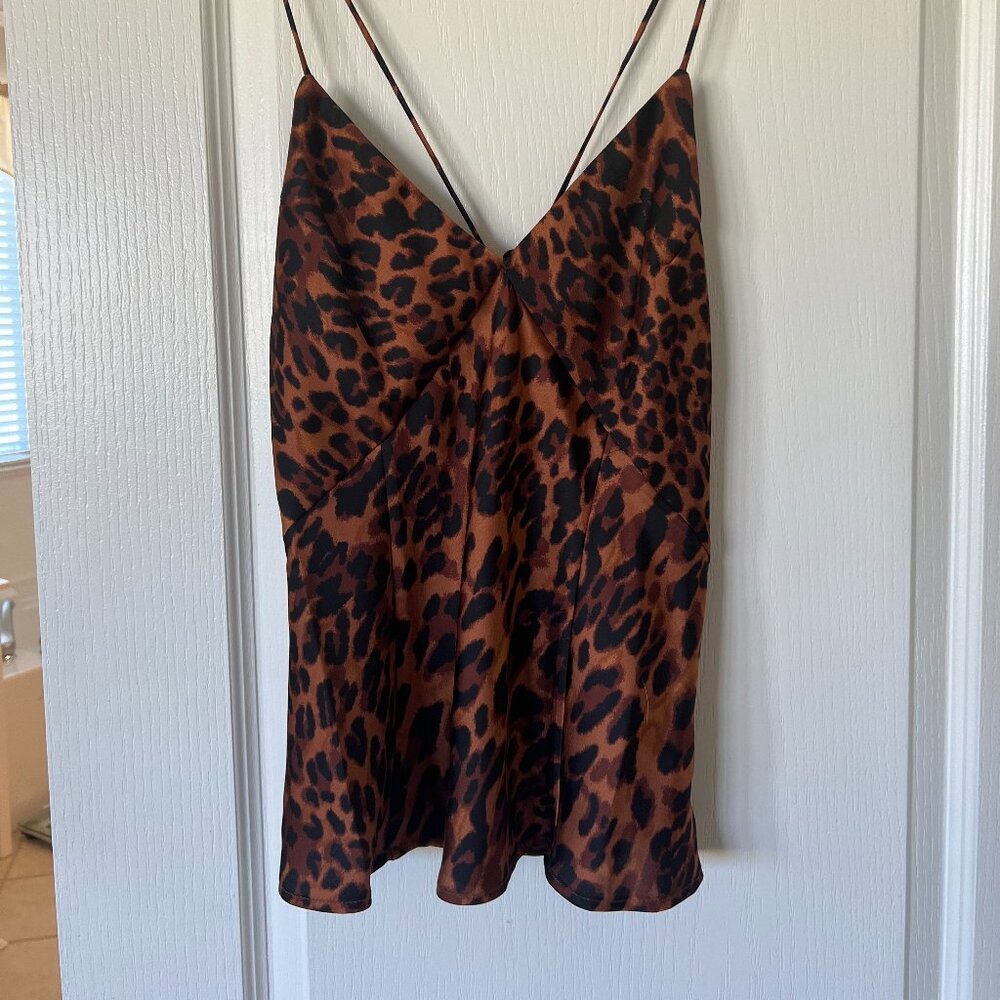 Leopard print sun top